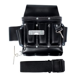 Estuche Portaherramientas de Cuero 7 Compartimientos