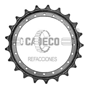 Rueda dentada de 21 dientes para excavadora
