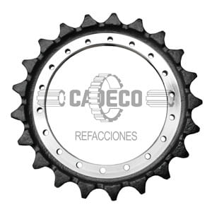 Rueda dentada de 21 dientes para excavadora