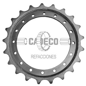 Rueda dentada de 21 dientes para excavadora