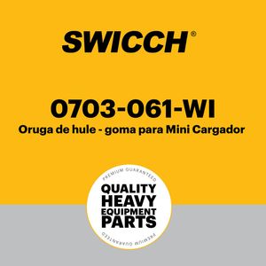Oruga de hule - goma para Mini Cargador