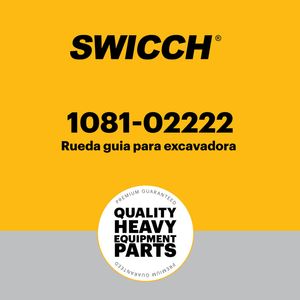 Rueda guía para excavadora