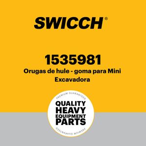 Orugas de hule - goma para Mini Excavadora