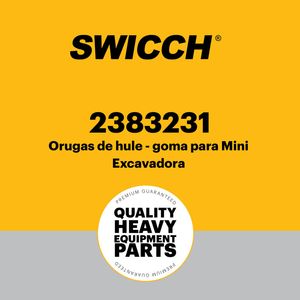 Orugas de hule - goma para Mini Excavadora