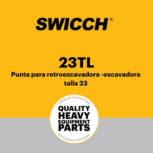 Punta para retroexcavadora -excavadora talla 23