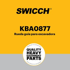 Rueda guía para excavadora