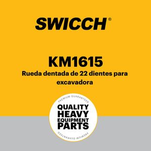 Rueda dentada de 22 dientes para excavadora