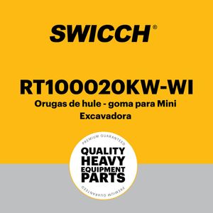 Orugas de hule - goma para Mini Excavadora