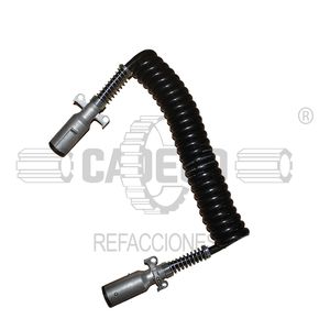 Cable negro 7 vias doble macho