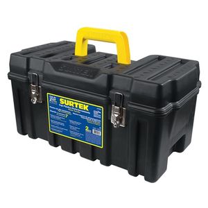 Caja Portaherramientas Plástica 21" con Broches Metálicos Surtek