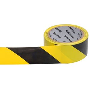 Cinta de Señalización Amarillo y Negro 18 Mt
