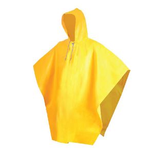 Impermeable tipo capanga amarilla corta