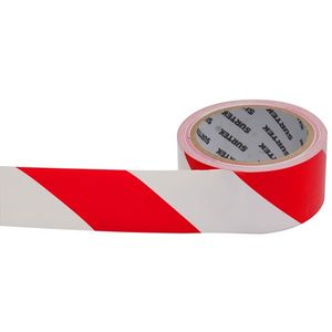 Cinta de Señalización Rojo y Blanco 18 Mt