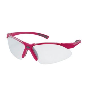 Lentes de seguridad para mujer, rosa mica transparente