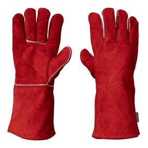 Guante Soldador Buffallo naranja-rojo