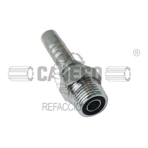Macho recto ORFS, asiento plano rosca 3/8"