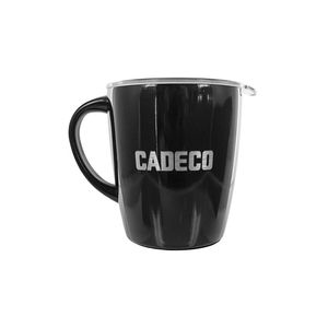 Taza Inoxidable "Cadeco" de 13 oz color Negro