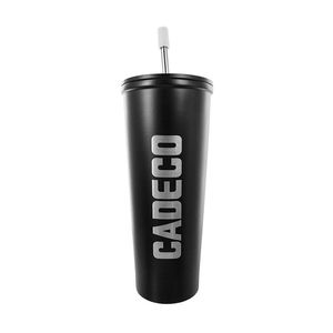 Vaso Inoxidable "Cadeco" de 650 ml color Negro