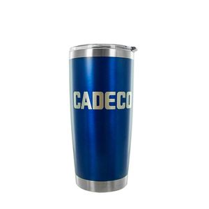 Vaso Inoxidable "Cadeco" de 20 oz color Azul rey