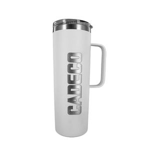 Termo Inoxidable "Cadeco" de 620 ml color Blanco
