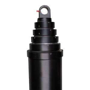 Cilindro hidráulico telescópico de 5 secciones marca FCR® capacidad 30 m³
