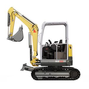 Miniexcavadora sobre orugas zero trail