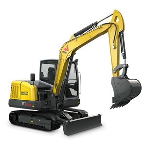 Miniexcavadora convencional sobre orugas