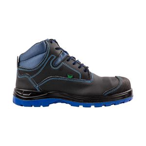 Calzado de seguridad industrial modelo Blu negro Talla 27 corte Liso / Cuero de ganado